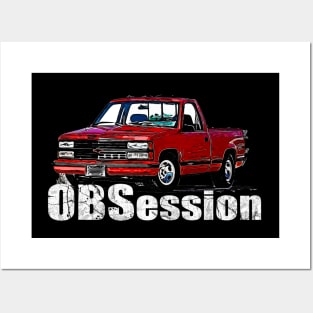 OBS Obsession Chevy C/K trucks General Motors 1988 and 1998 pickup trucks, heavy-duty trucks square body Old body style Posters and Art